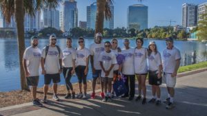 Walk to End Alzheimer&#039;s event in Orlando with the American Society for Public Administration, Gabriel Soltren